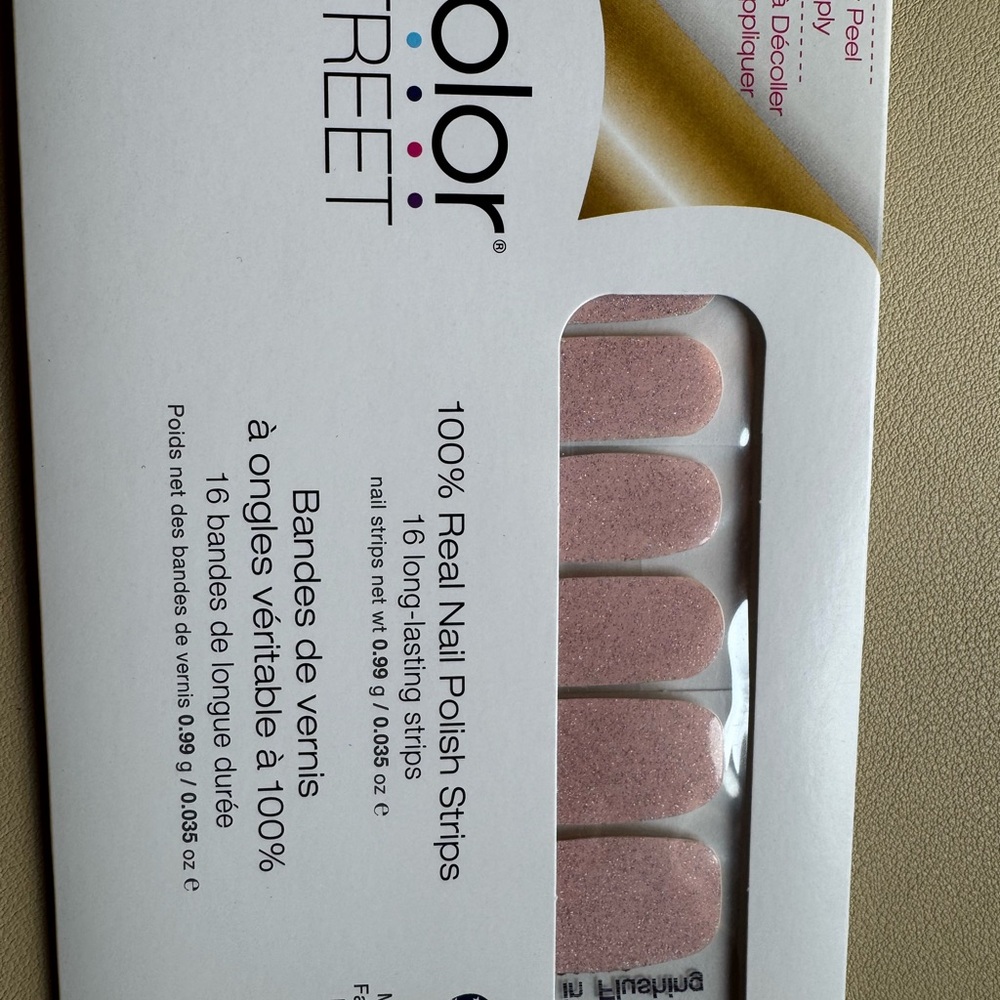 RETIRED Color Street Pink Nail Polish Strips- Blushing in Flushing